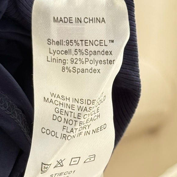 Quince Tencel baby blue ribbed midi tank dress large - Picture 5 of 9